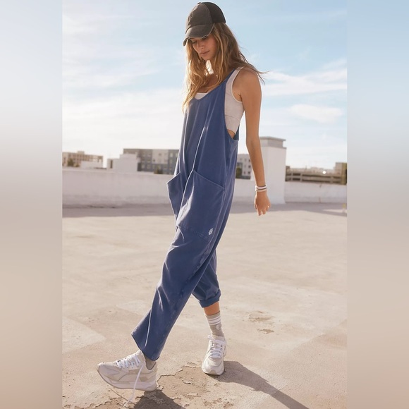 NWOT Free People FP Movement Hot Shot Onesie in Indigo Blue - Picture 9 of 13